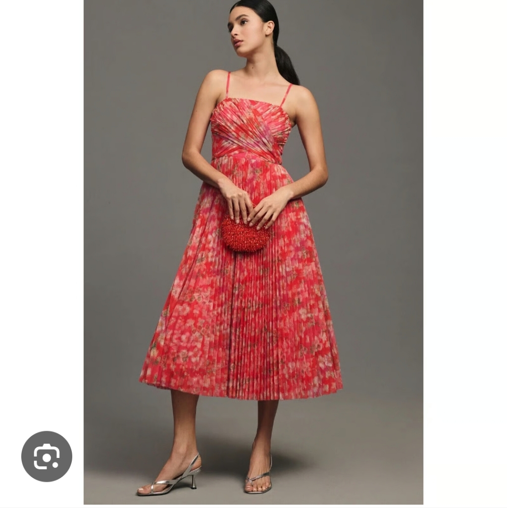 Hutch Anthropology. Vibrant Floral Maxi Dress